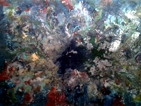  Quadri Pop Art di Carla Bertoli - WORMHOLE - Tecnica Mista 80x60 - 2015